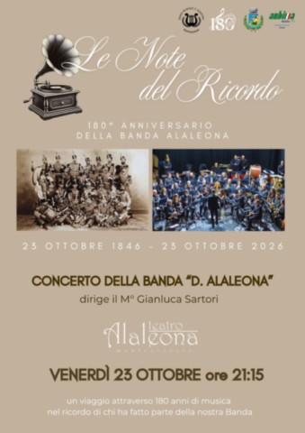 Concerto 180 anni banda