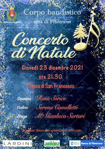 manifesto concerto natale 2021 filottrano